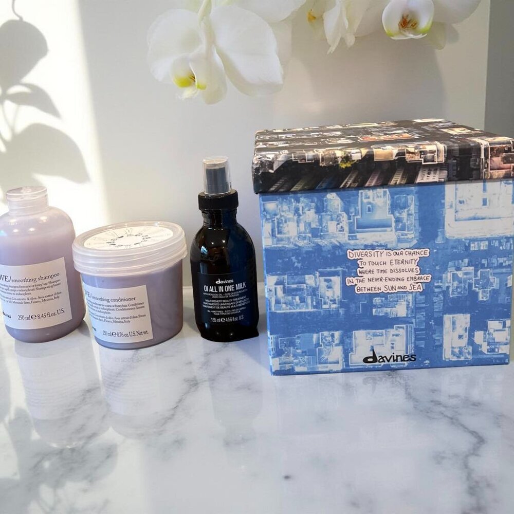 Davines Love Anti Frizz Set Shampoo Conditioner All In One Milk